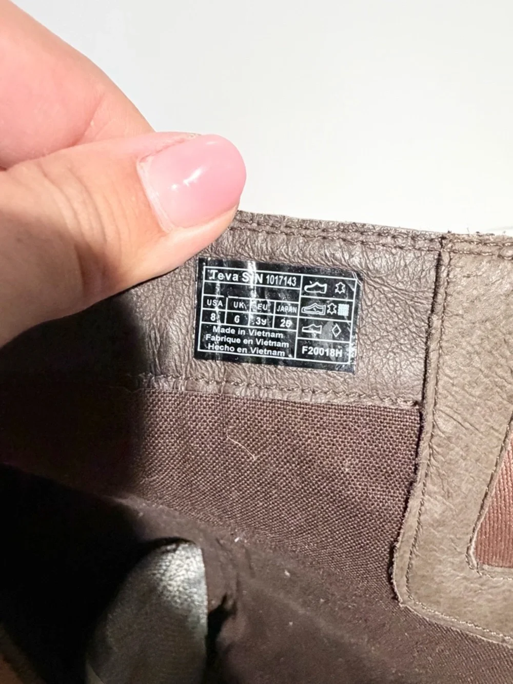 Teva tall leather
